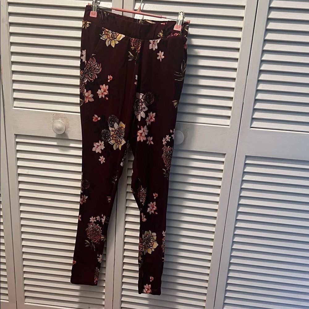 #1227**Floral Print Leggings